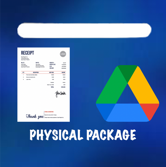 PHYSICAL RECEIPT PACAKGE