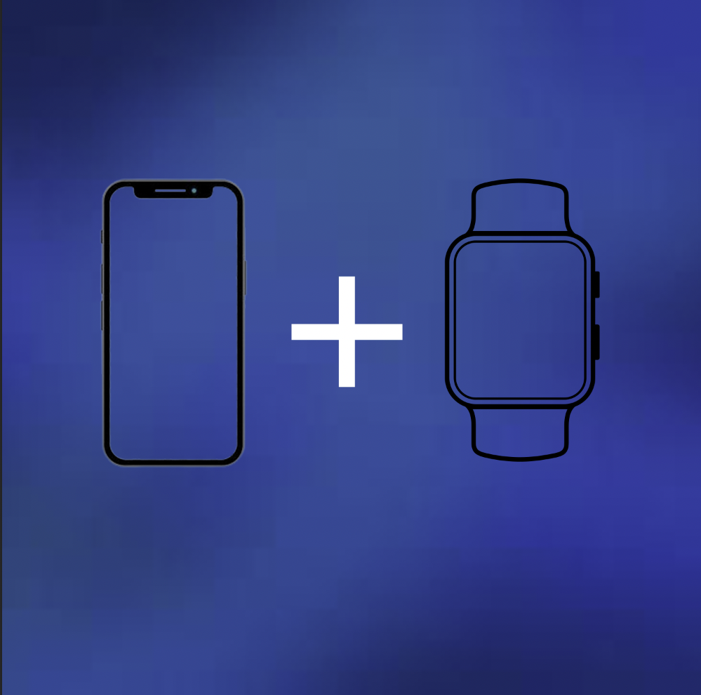 PHONE + ELECTRONIC WATCH